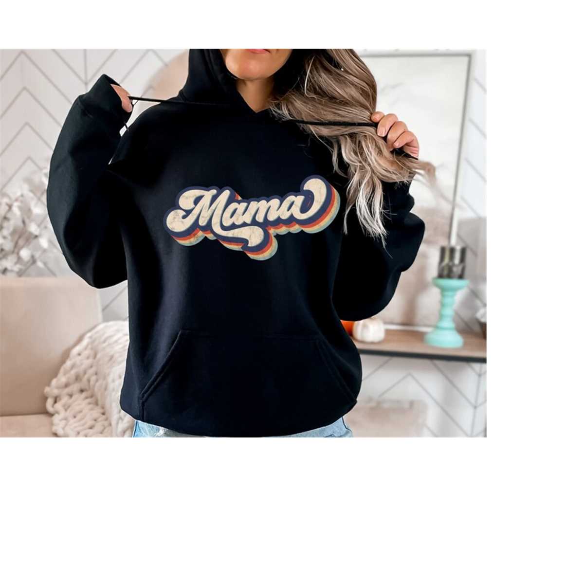 Girl Mama Graphic Hoodie in Black main image 0
