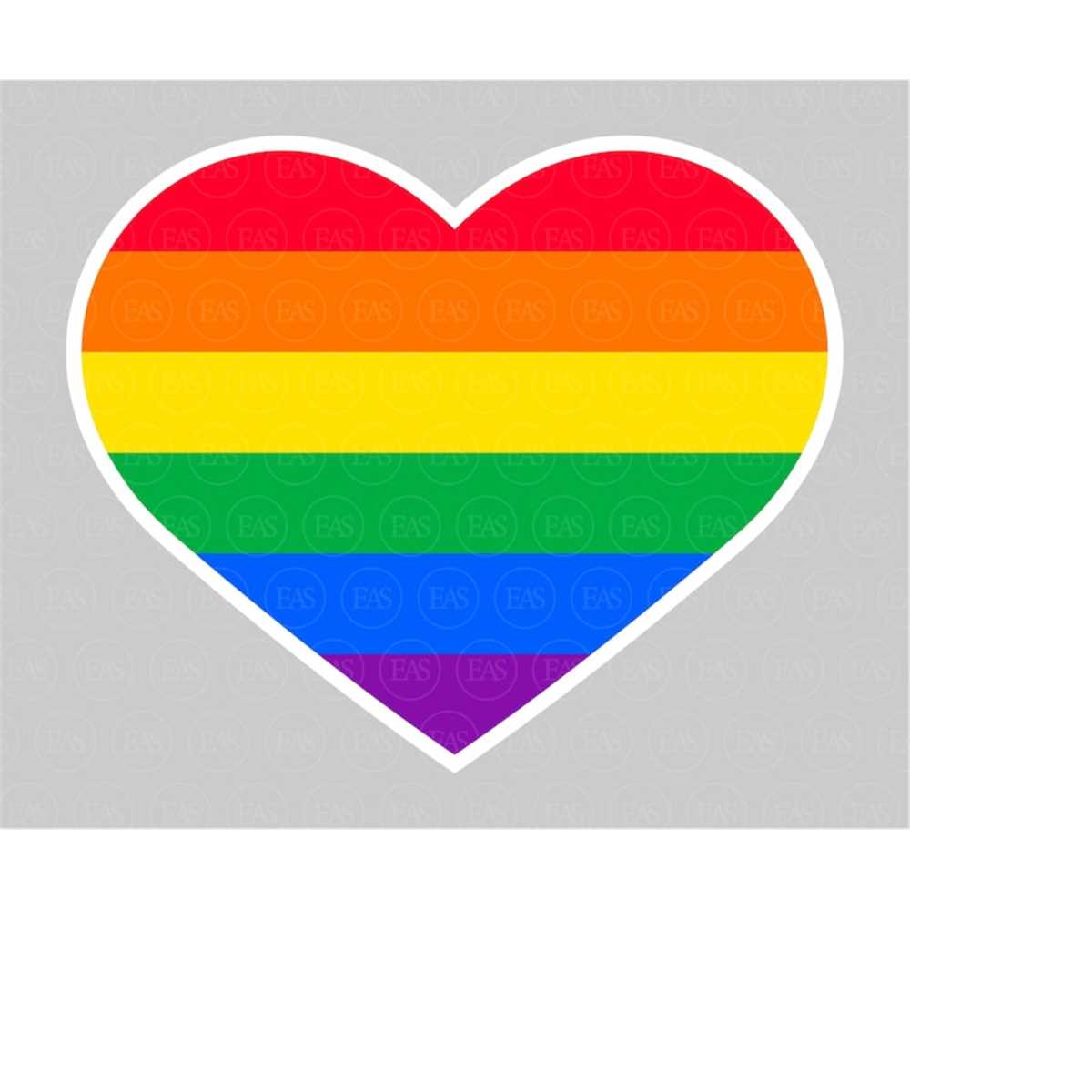 Lgbtq Rainbow Heart Svg, Pride Flag, Lgbtq Pride Month, Lgbt | Inspire ...