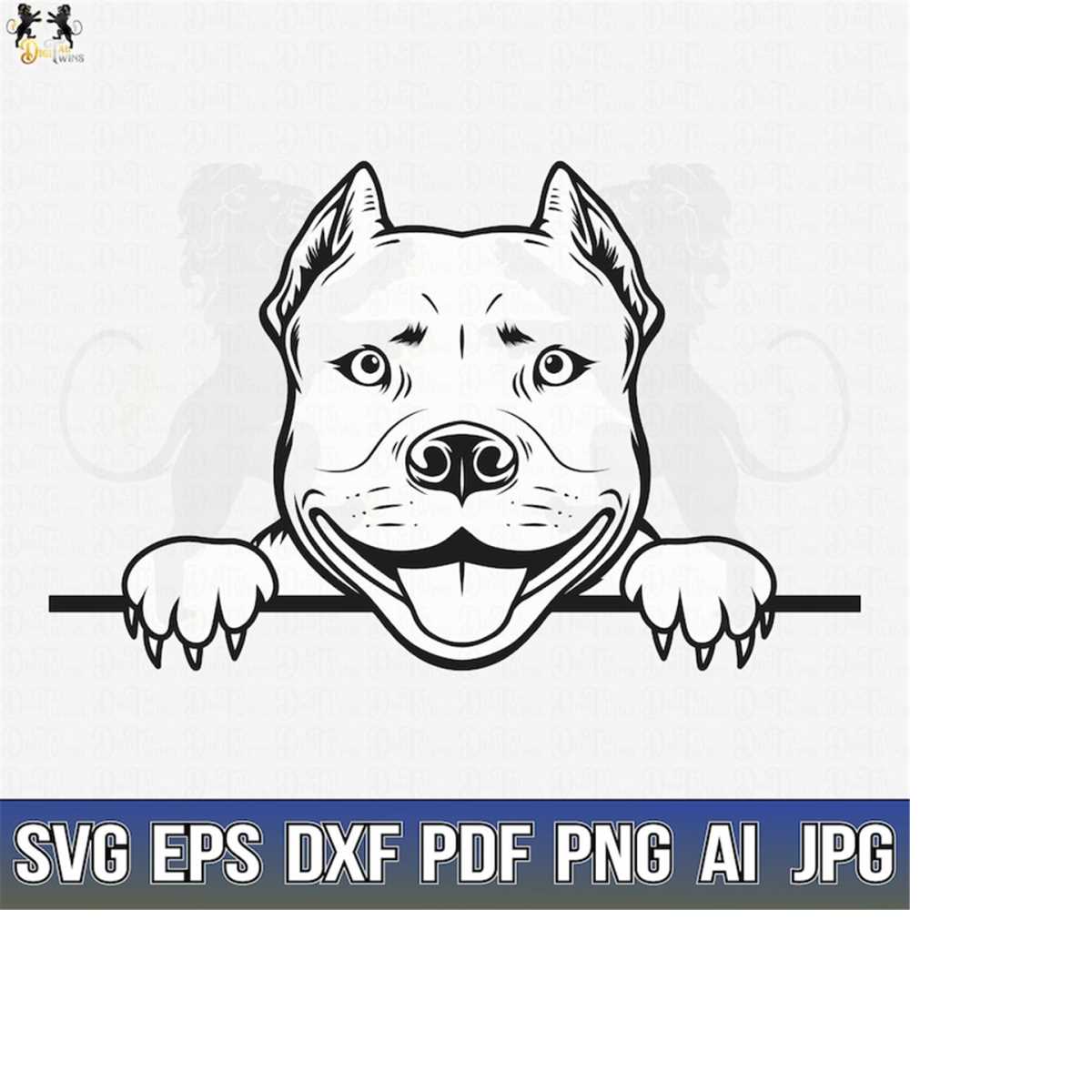 Pitbull Svg, American Pit Bull Svg, Pitbull Clipart, Pitbull - Inspire