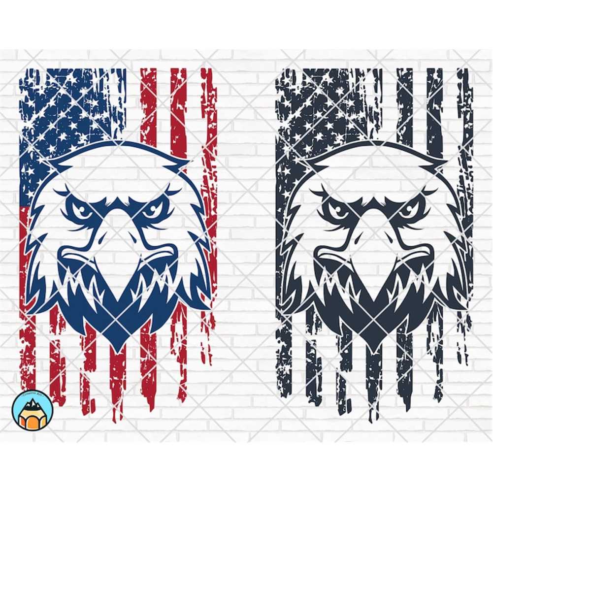 Distressed American Eagle Flag SVG | USA Flag Svg | 4th July | Inspire ...