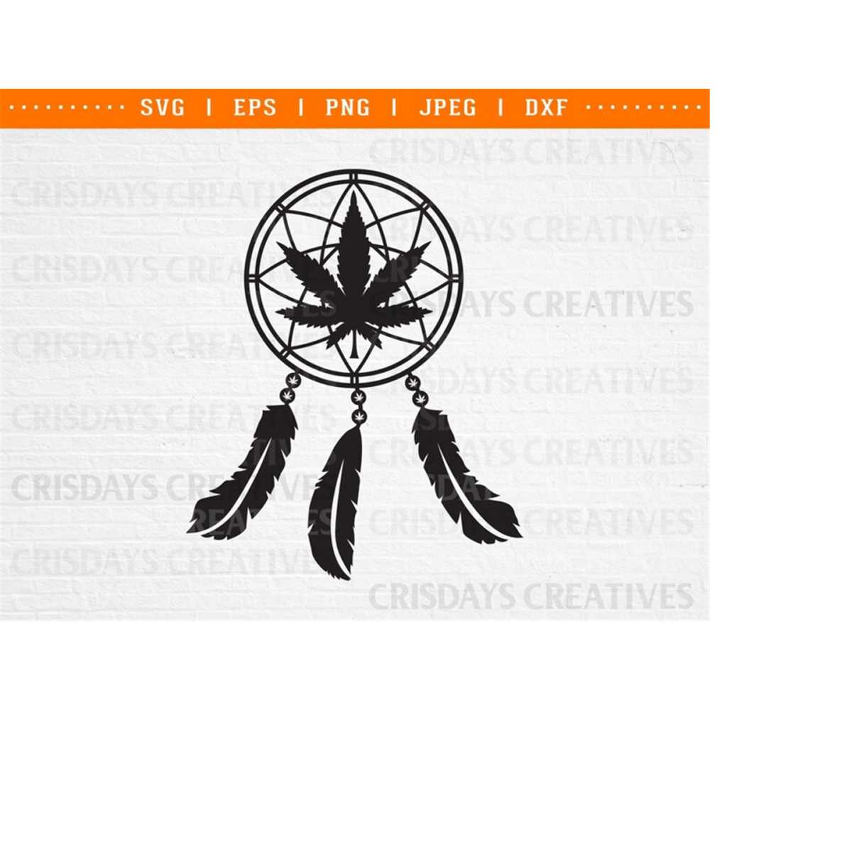 weed svg, cannabis svg, dream catcher weed svg, dope catcher Inspire