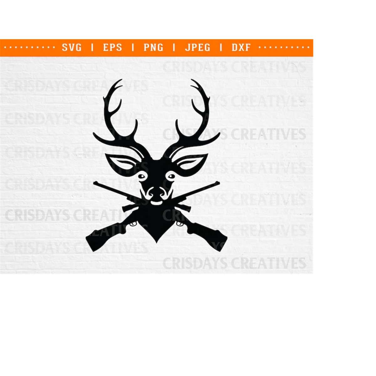 Deer Svg| Deer hunting Svg| Rifle Svg| US Deer Head Svg| Dee | Inspire ...