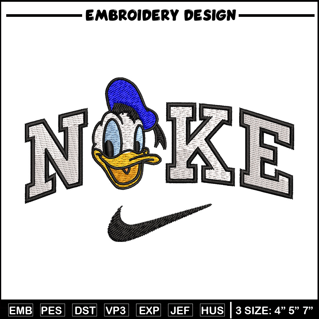 Nike x duck embroidery design, Disney embroidery, Nike desig Inspire