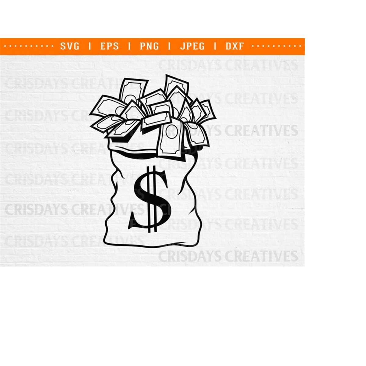 doughboy money bag svg - Inspire Uplift