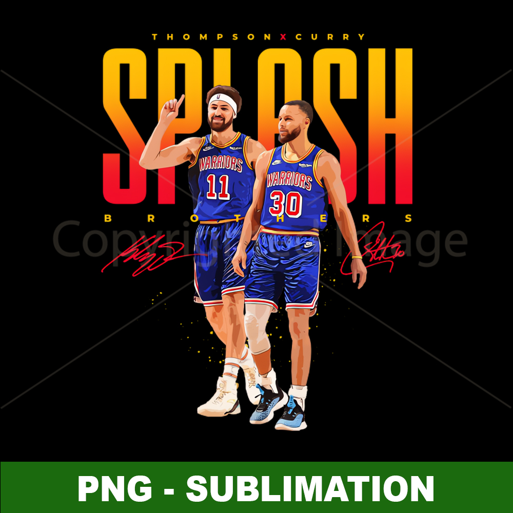 Splash Brothers Basketball PNG Digital Download Unleash Inspire