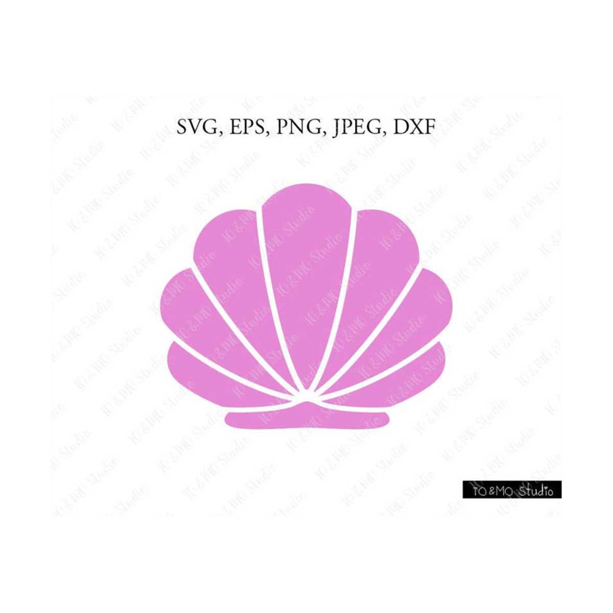 Shelline Svg Shell SVG, Mermaid Shell Svg, Mermaid Clip Art, Mermaid SVG, - Inspire ...
