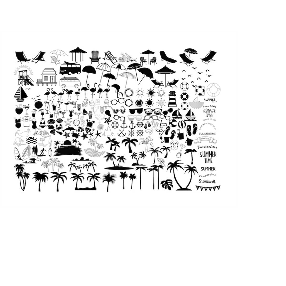 BEACH SVG Bundle, SUMMER Svg, Beach Clipart, Summer cut file - Inspire ...