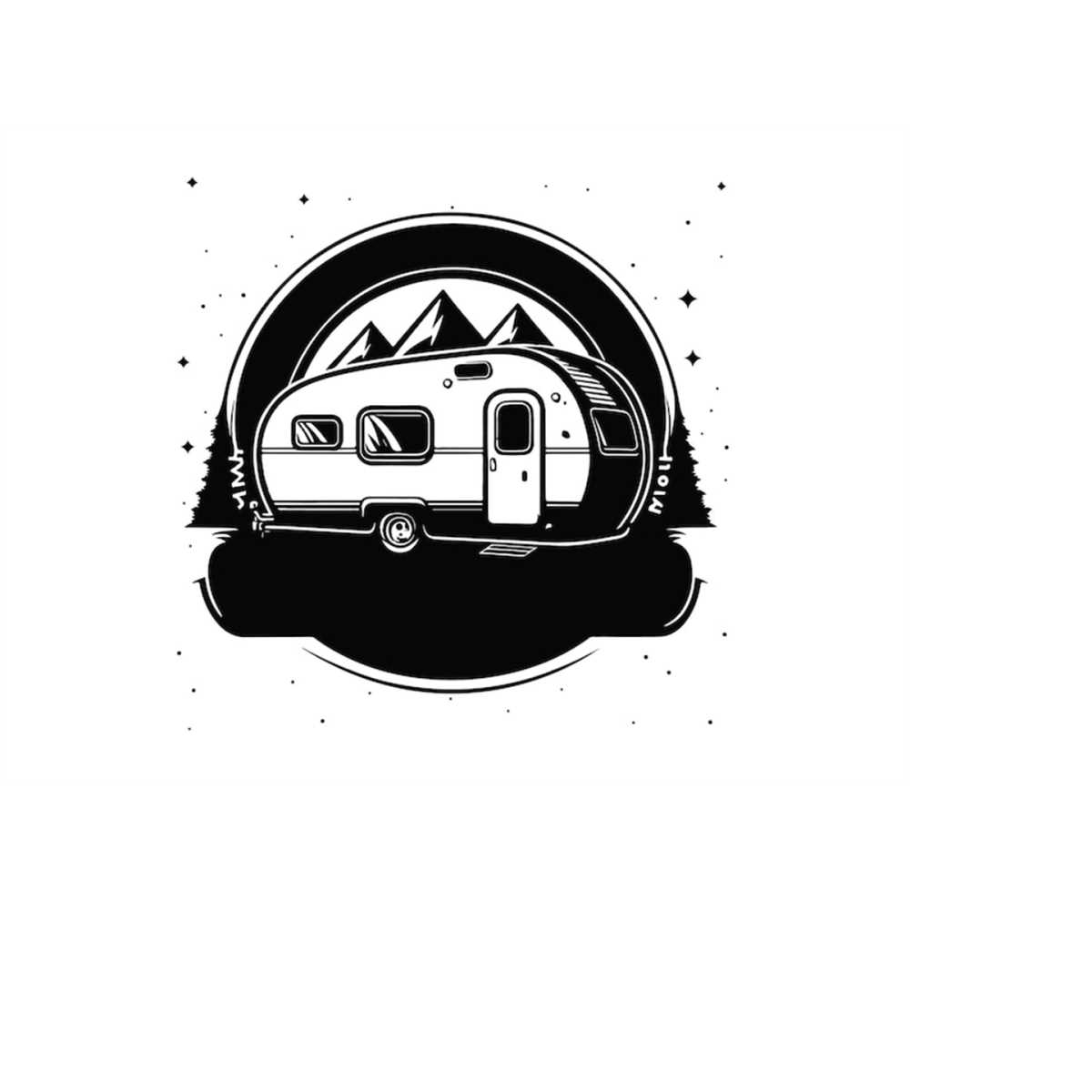 CAMPER CARAVAN SVG, Camper Clipart, Camping Svg, Camper Svg - Inspire