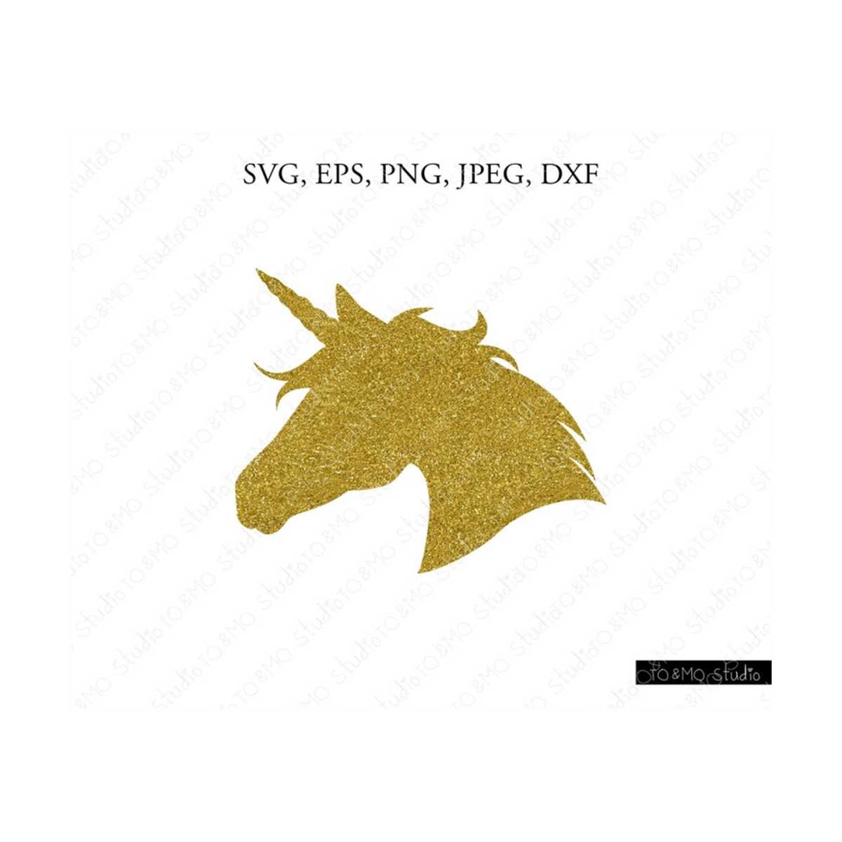Gold Unicorn SVG, Glitter Unicorn Svg, Unicorn Svg, Unicorn - Inspire
