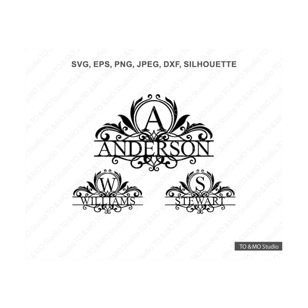 Monogram Svg, Monogram Alphabet Svg, Monogram Clipart, Flour - Inspire ...