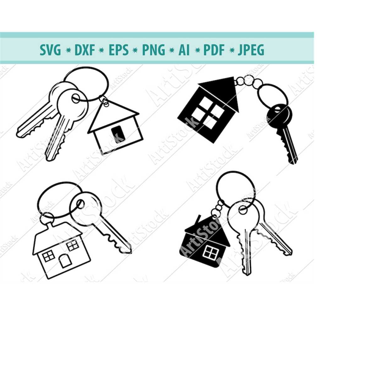 House svg, House keys Svg, Keys ring Svg, Realtor logo svg, | Inspire ...