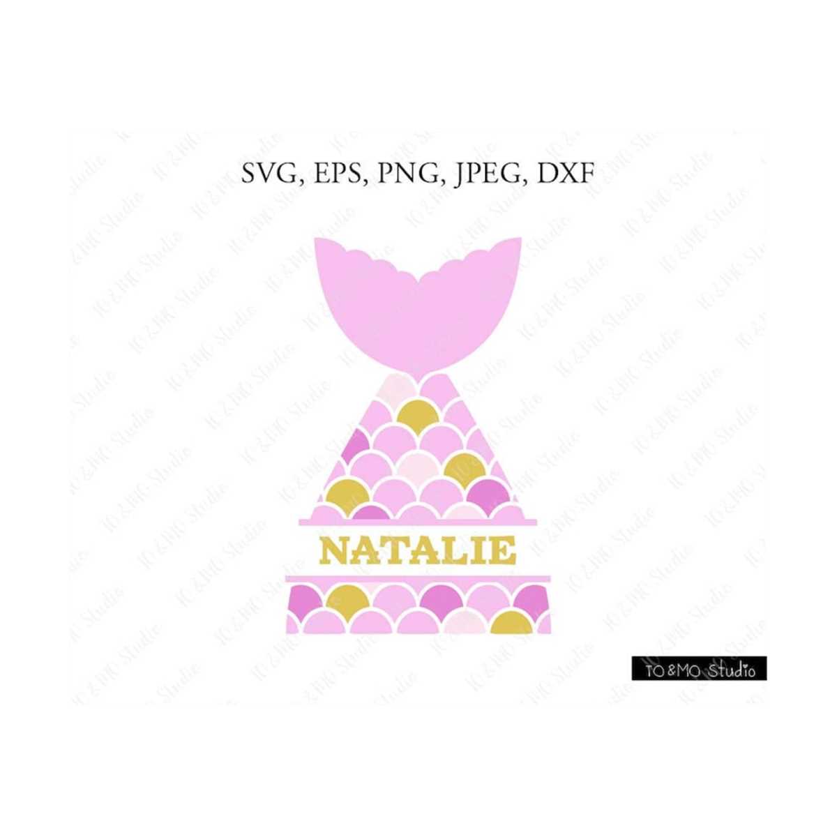 Mermaid SVG, Mermaid Split Monogram Svg, Mermaid Tail Svg, - Inspire Uplift