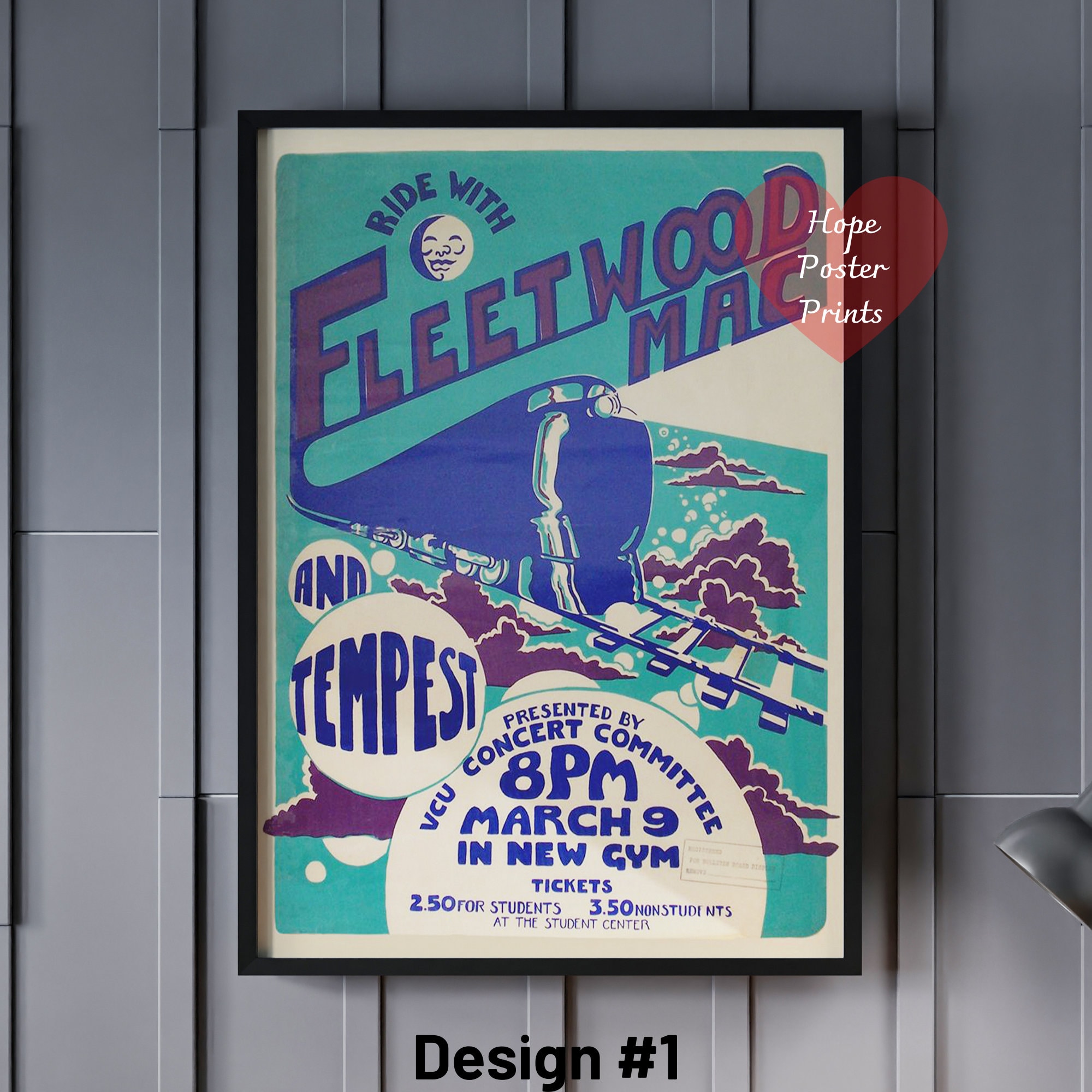 Fleetwood Mac Poster, Fleetwood Mac Vintage Poster, Fleetwoo - Inspire ...