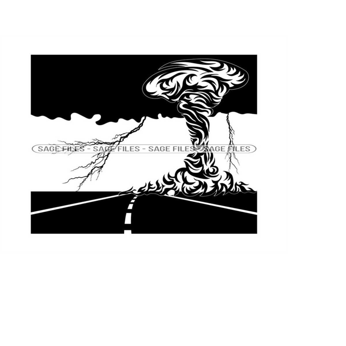 Tornado 8 SVG, Tornado Svg, Whirlwind Svg, Twister SVG, Torn - Inspire