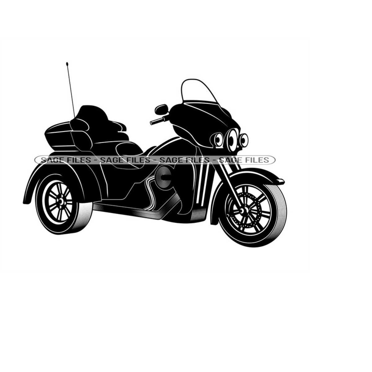 Trike Motorcycle 3 SVG, Motorcycle Svg, Trike Svg, Trike Mot Inspire
