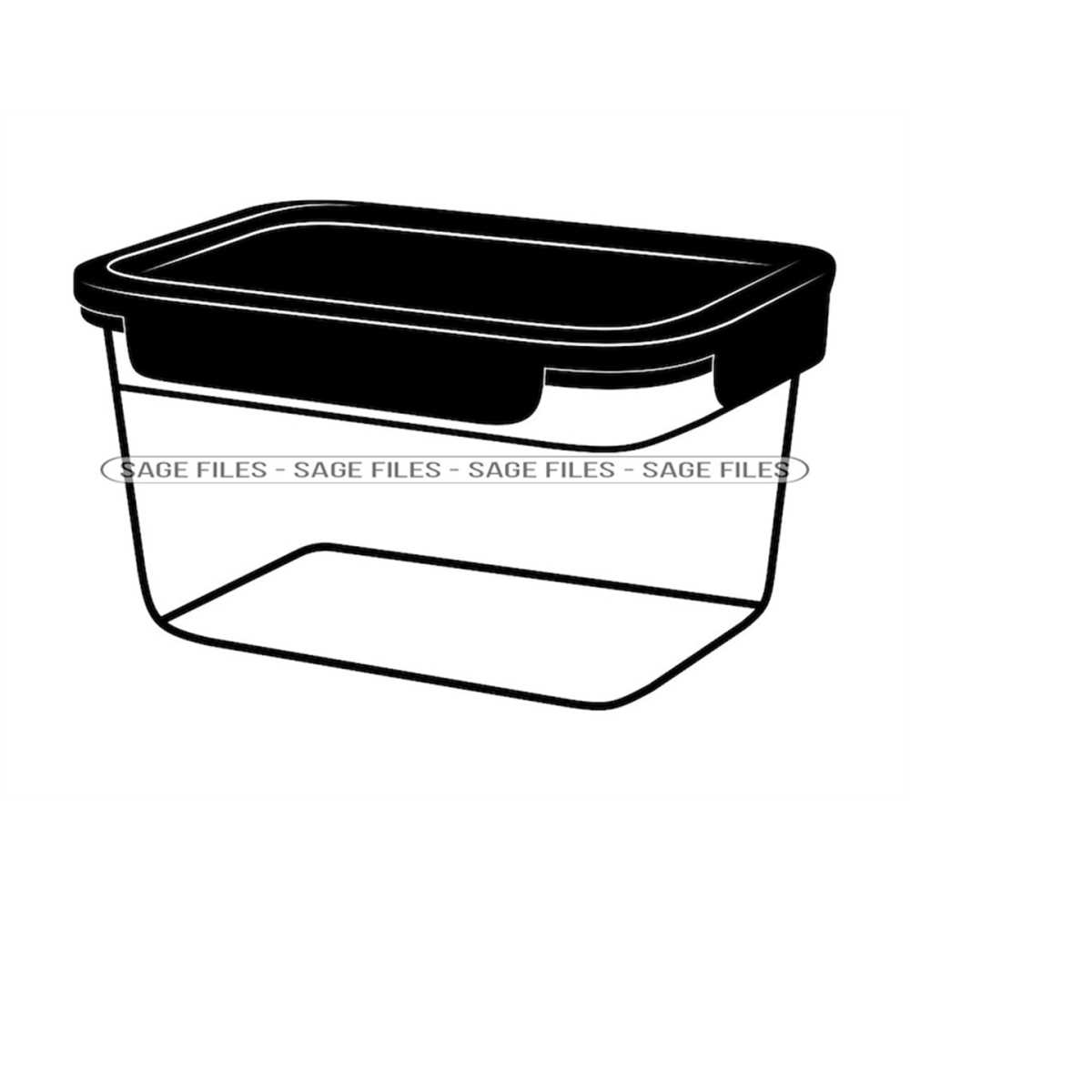 Plastic Food Storage Container 2 SVG, Lunch Box Svg, Take Ou Inspire Uplift