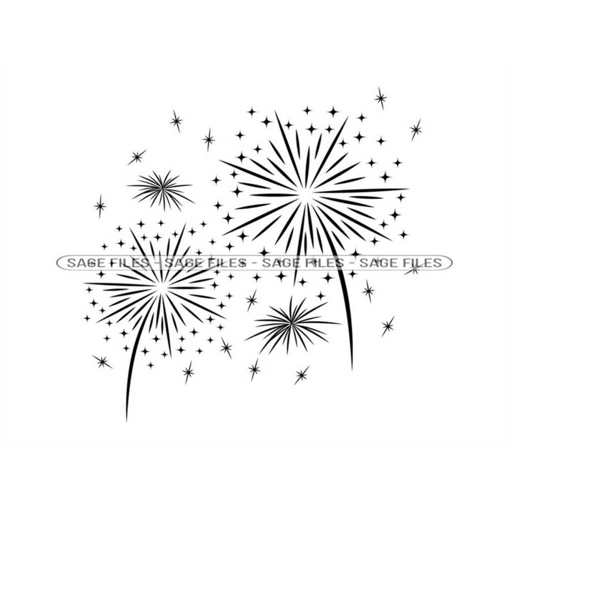 Fireworks SVG, Celebration Svg, Fireworks Clipart, Fireworks - Inspire ...