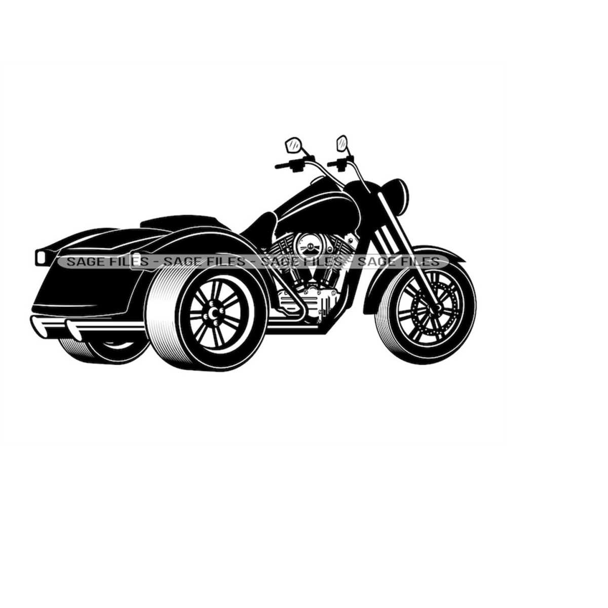 Trike Motorcycle 4 SVG, Motorcycle Svg, Trike Svg, Trike Mot Inspire