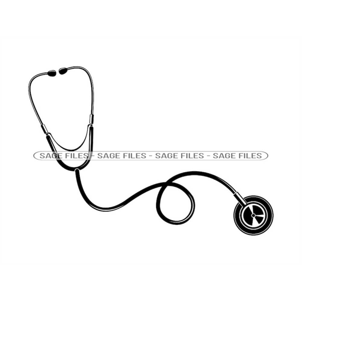 Stethoscope 2 SVG, Stethoscope Clipart, Stethoscope Files fo - Inspire