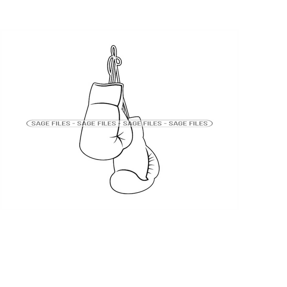 Boxing Gloves Outline 8 SVG, Boxing Svg, Boxing Gloves Clipa - Inspire ...