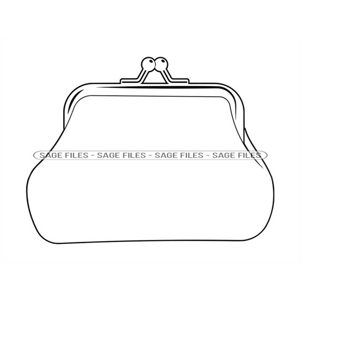Purse Outline SVG, Purse SVG, Women's Accessories Svg, Purse Inspire