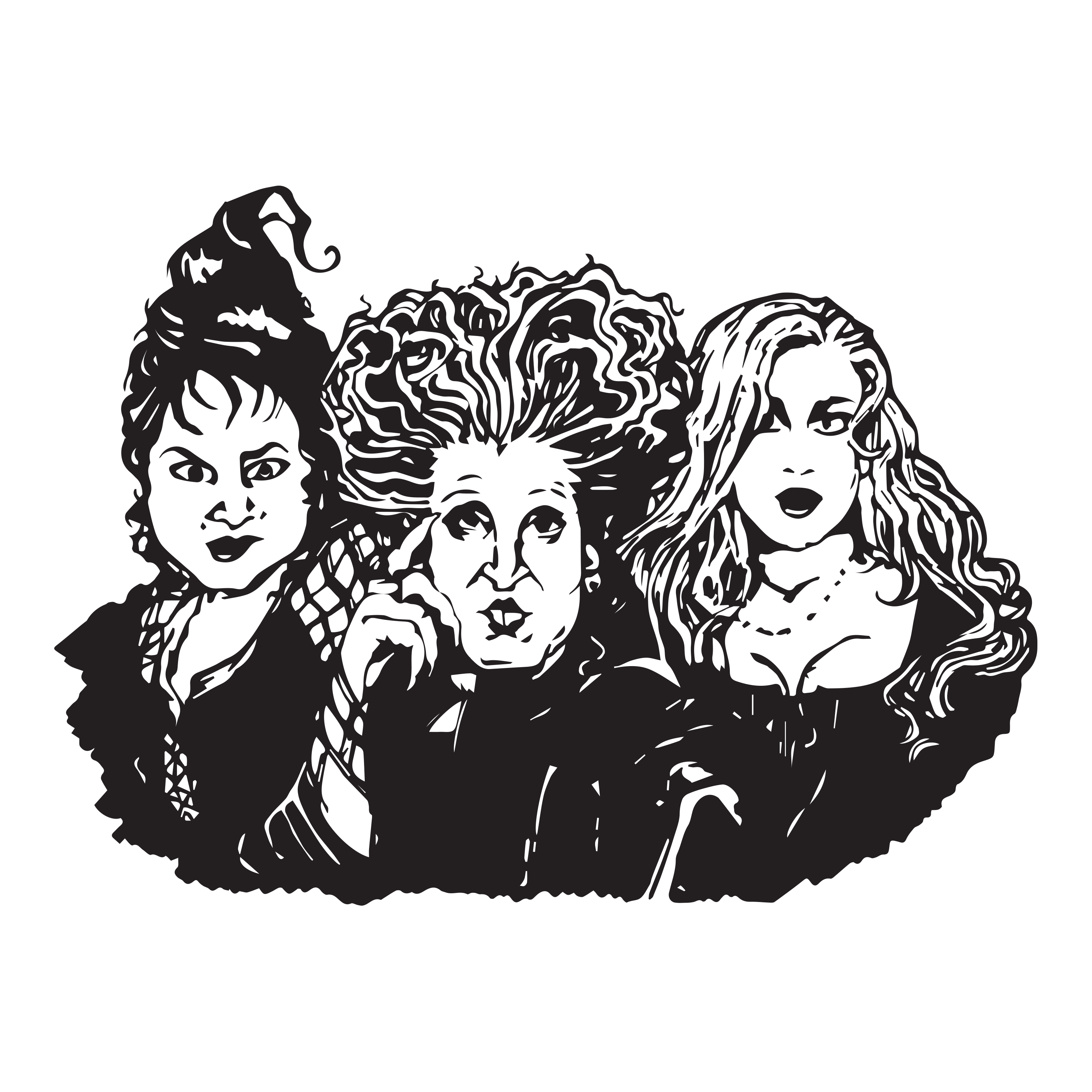 Sanderson Sisters Png, Halloween Png, Hocus Pocus Png, Sande Inspire