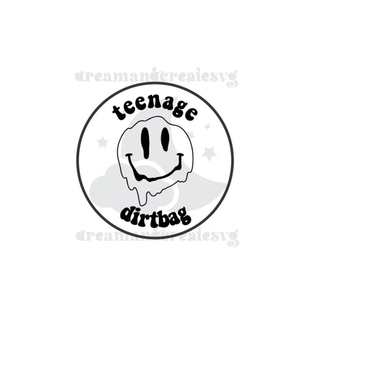 Teenage dirtbag svg / smiley svg / retro svg / 90's svg / me Inspire