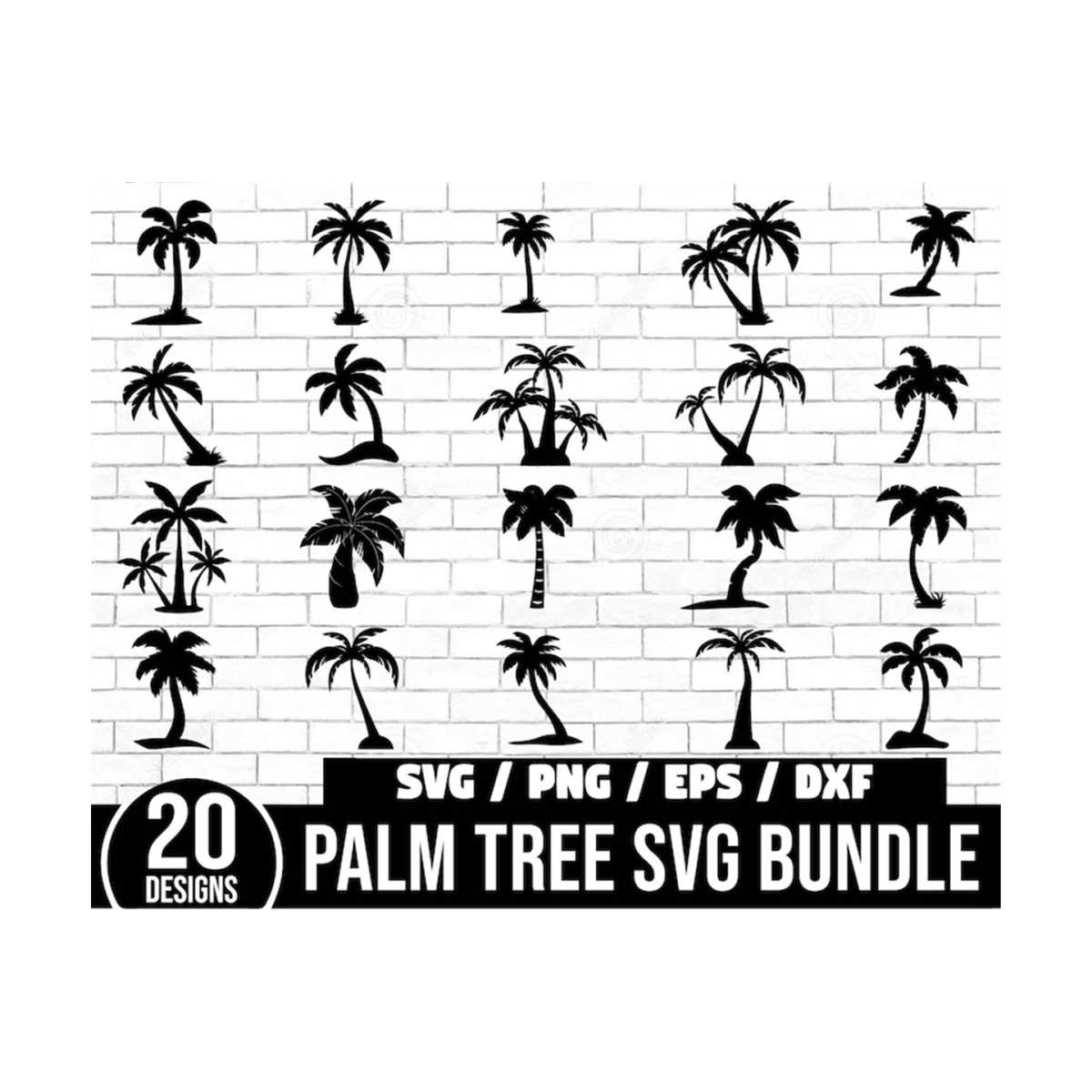 Palm Tree SVG Bundle, Palm Trees Png, Palm Tree Silhouette, | Inspire ...
