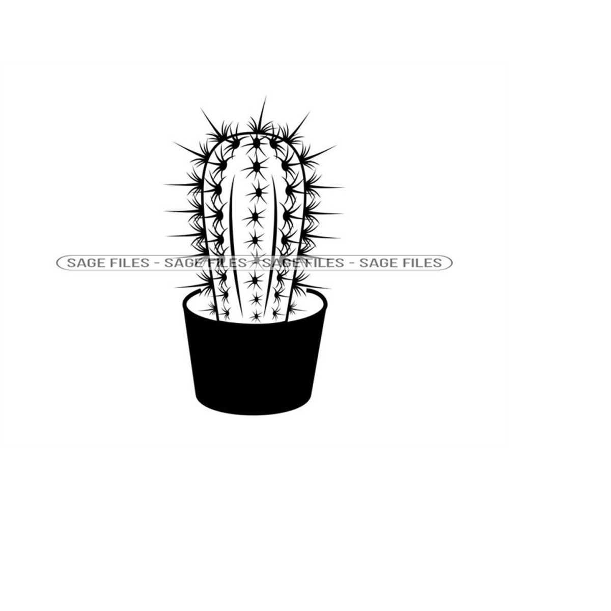 Cactus 8 SVG, Cactus Svg, Cactus Clipart, Cactus Files for C - Inspire ...