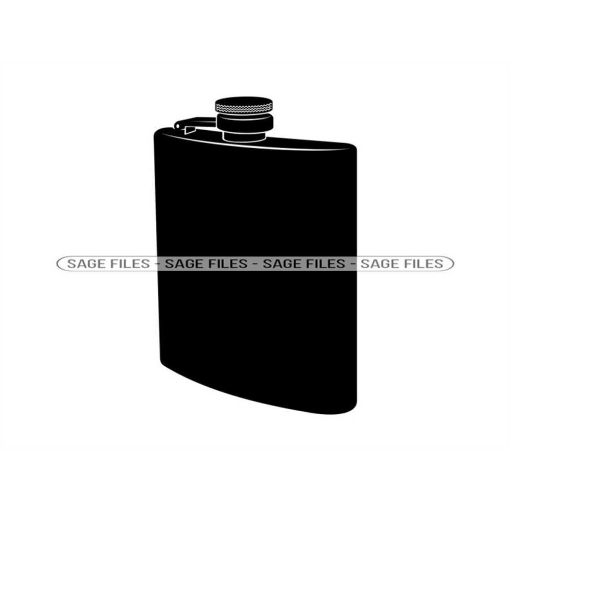 Liquor Flask SVG, Alcohol Flask Svg, Liquor Flask Clipart, L Inspire