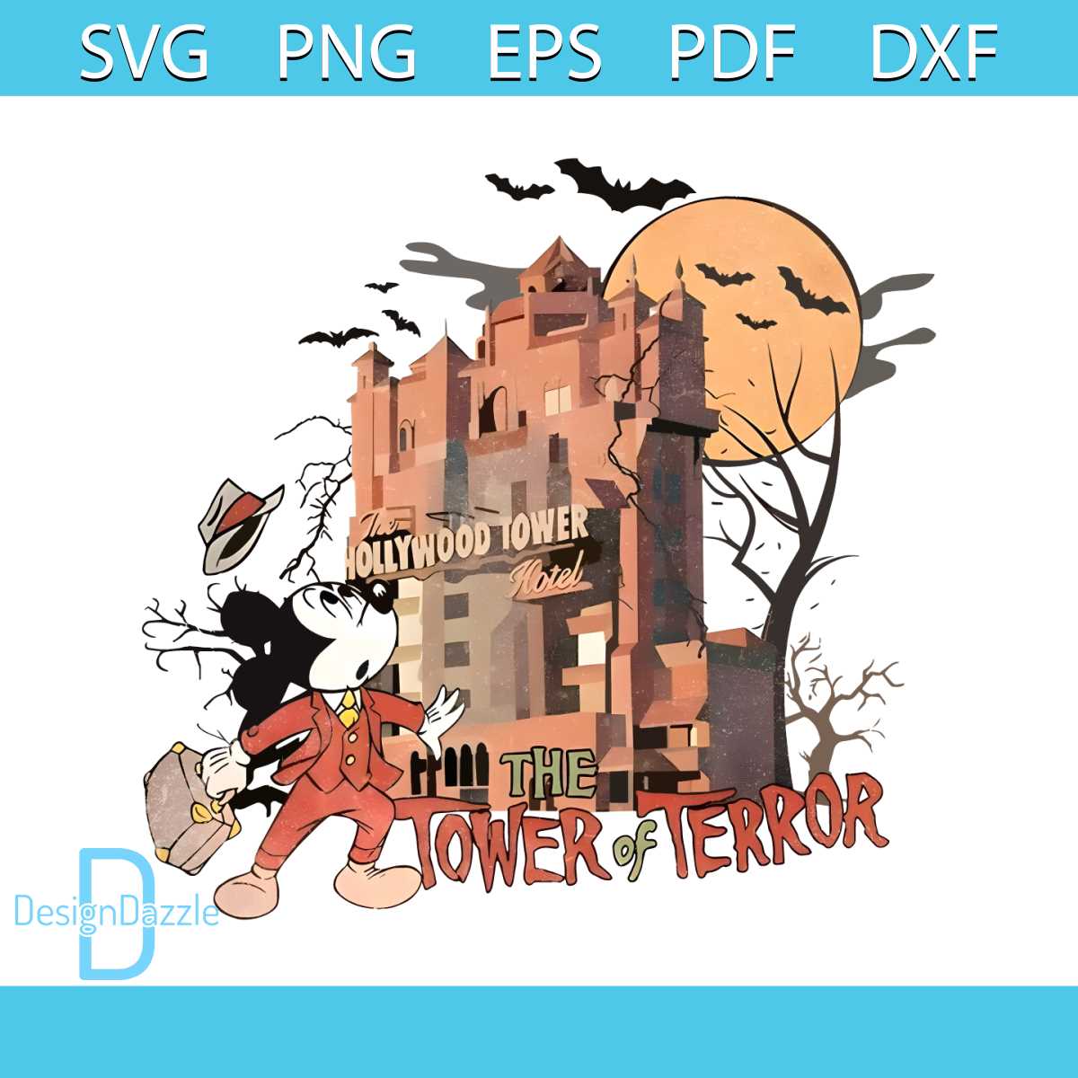 Retro Tower Of Terror The Hollywood Tower PNG Download - Inspire Uplift