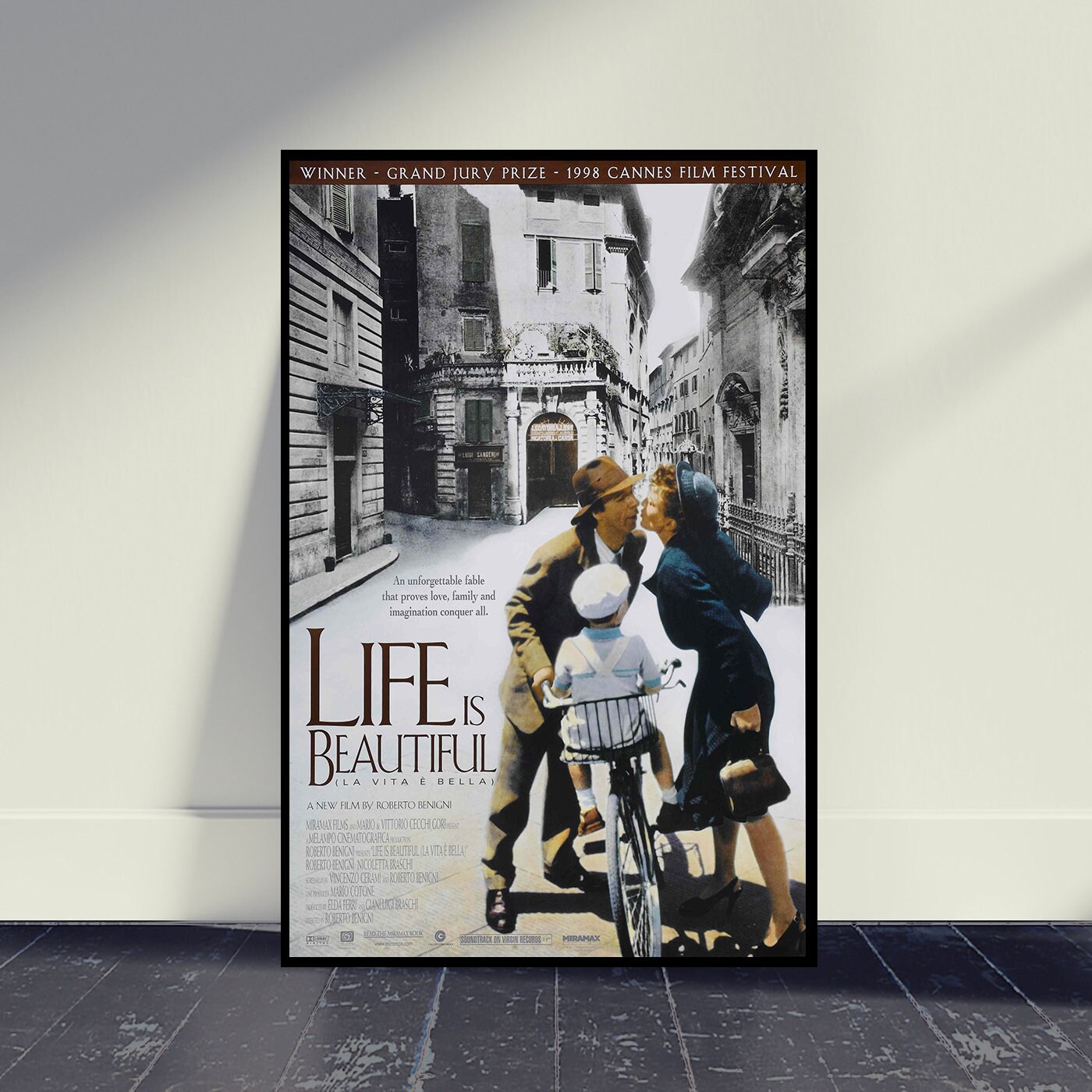 Life Is Beautiful 1997 Movie Poster Movie Print, Wall Art, R | Inspire ...