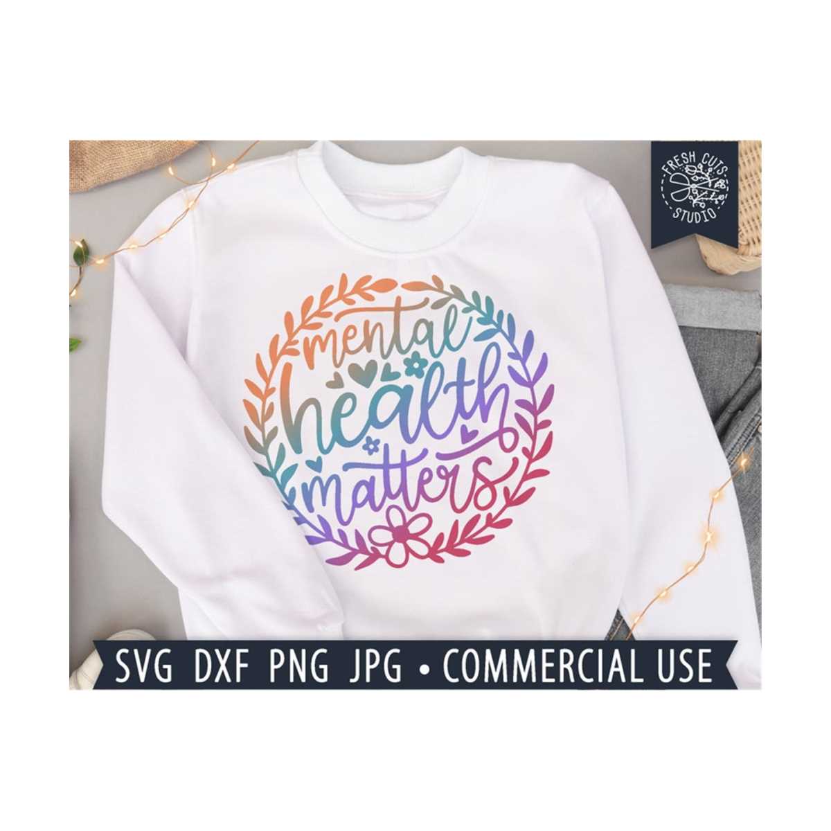 Mental Health Matters SVG, Autism Awareness svg Cut File, Ps | Inspire ...