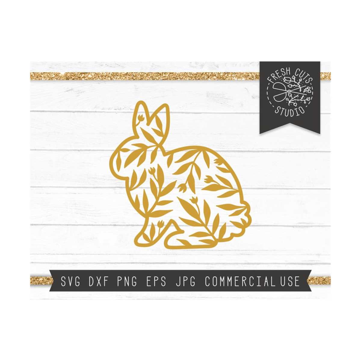 Download Rabbit Svg Floral Rabbit SVG Instant Download Cut file for Cricut, Bunn | Inspire ...