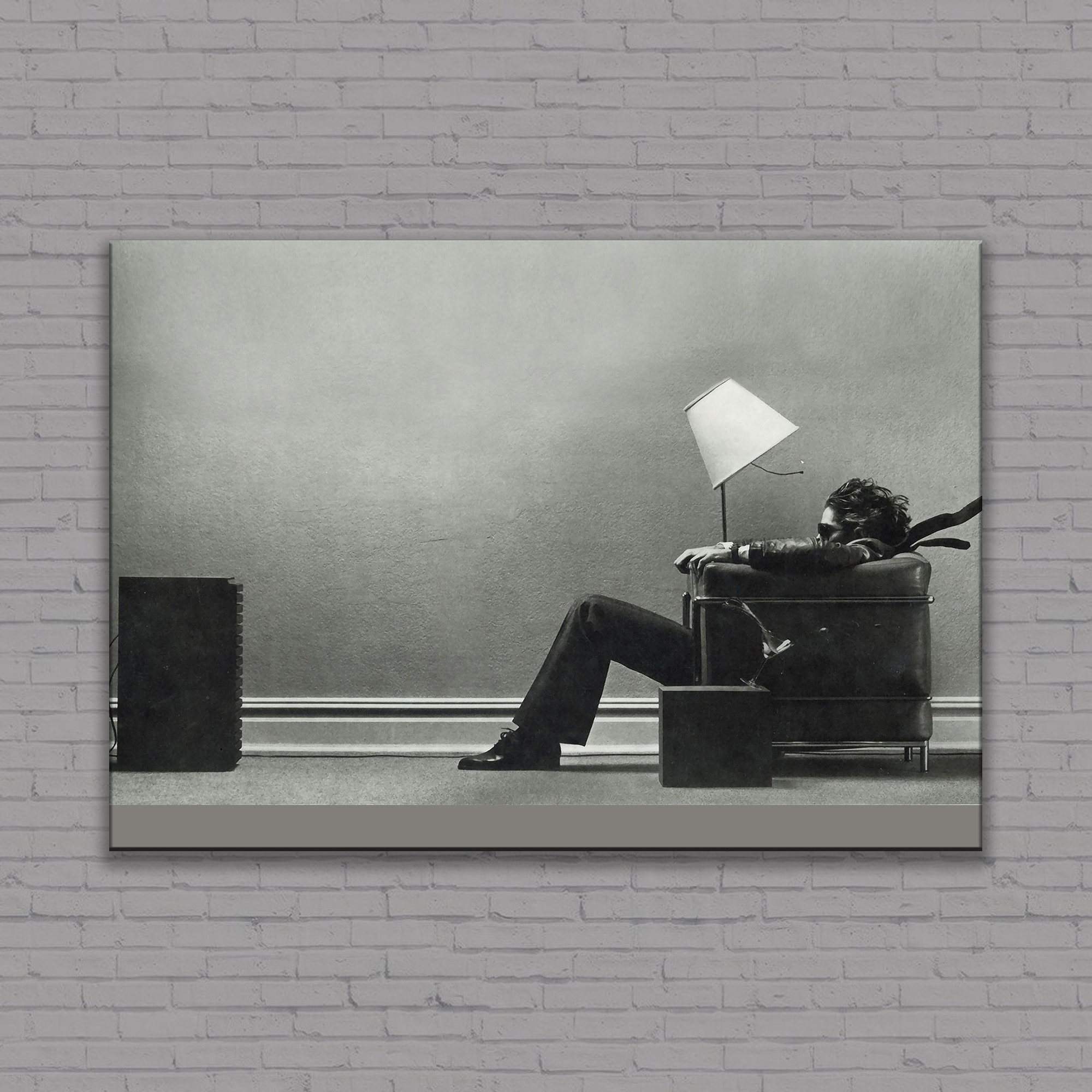 Blown Away Guy Maxell Ad 1979 Canvas Poster, Steve Steigm Inspire Uplift