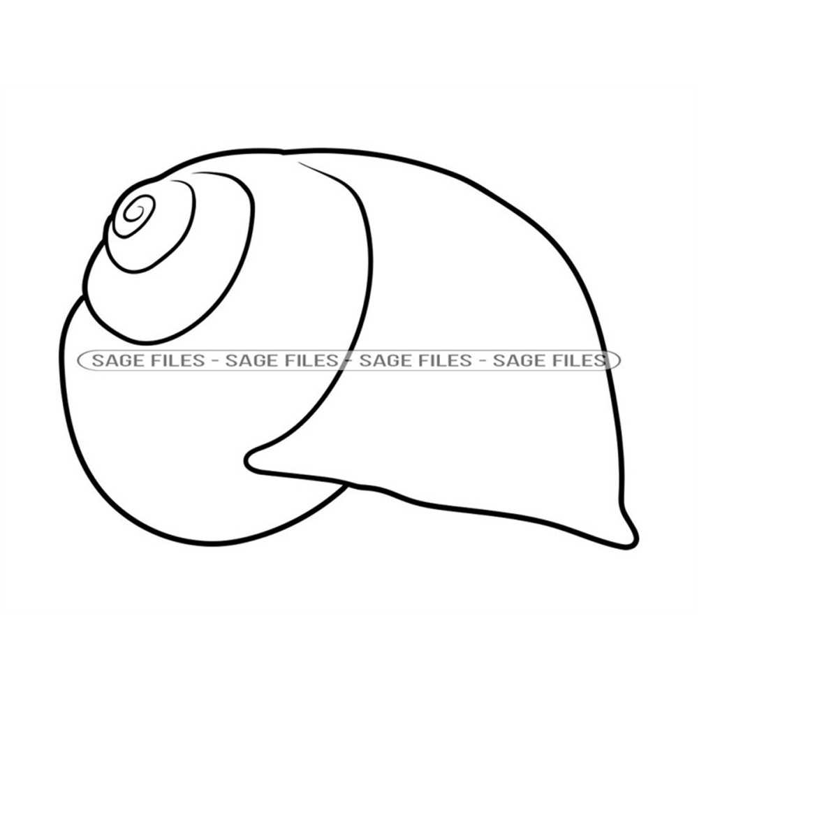 Snail Shell Outline 4 SVG, Snail Svg, Snail Shell Clipart, S Inspire
