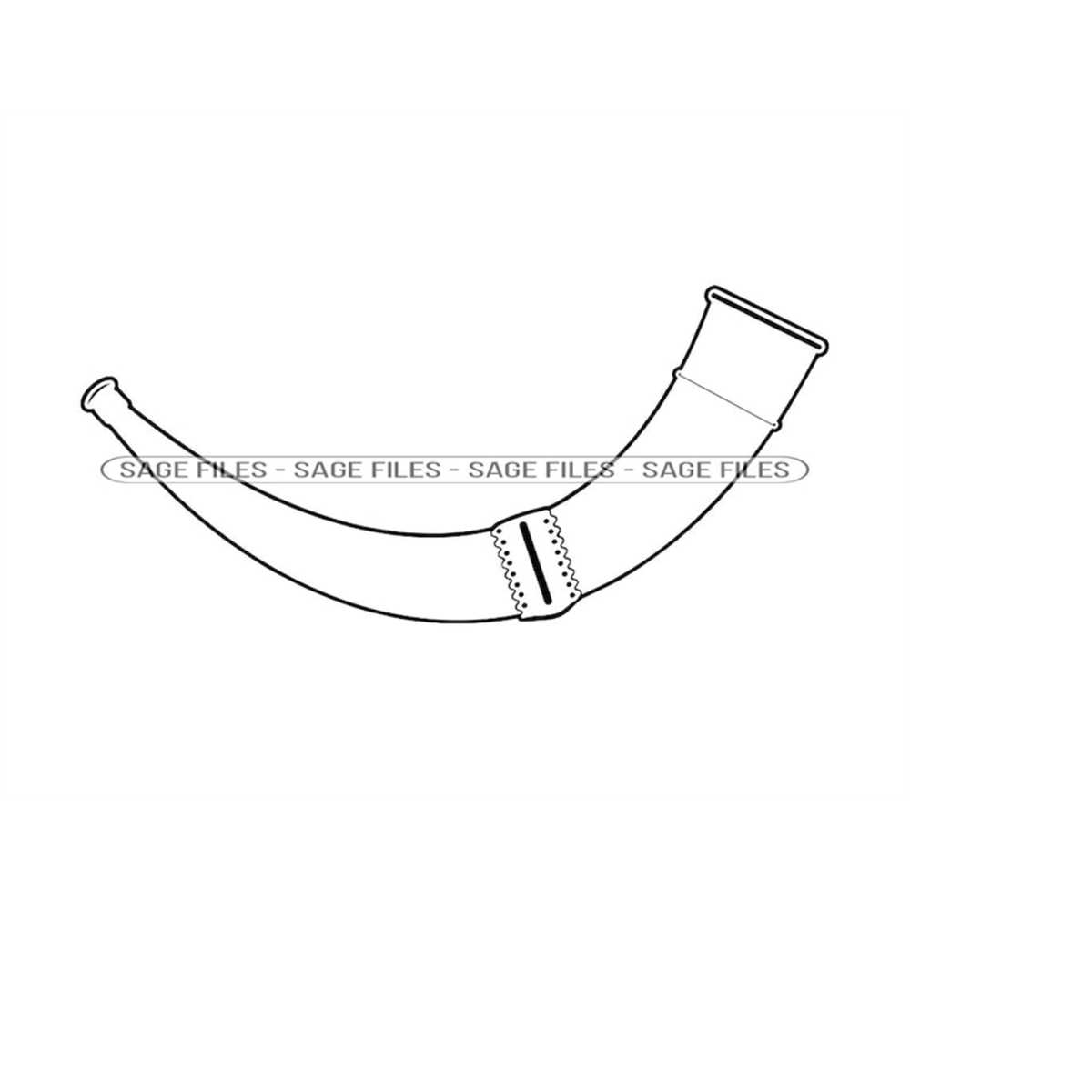 Hunting Horn Outline SVG, Hunting Svg, Hunting Horn Clipart, Inspire