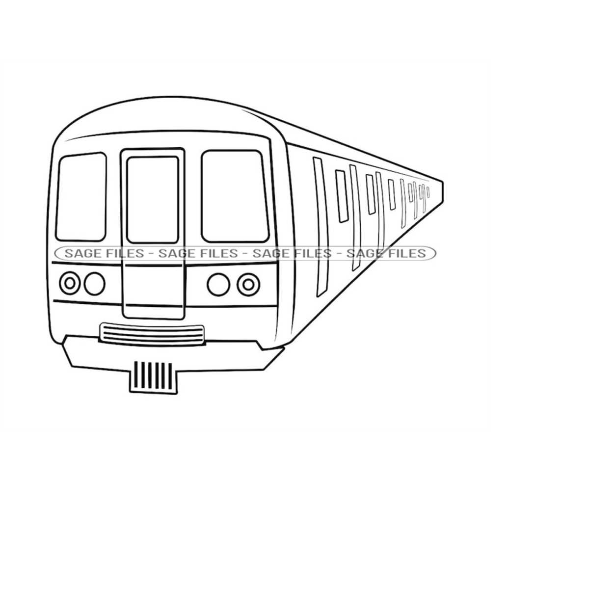 Subway Train 2 SVG, Subway Train Svg, Metro Svg, Subway Svg, Inspire