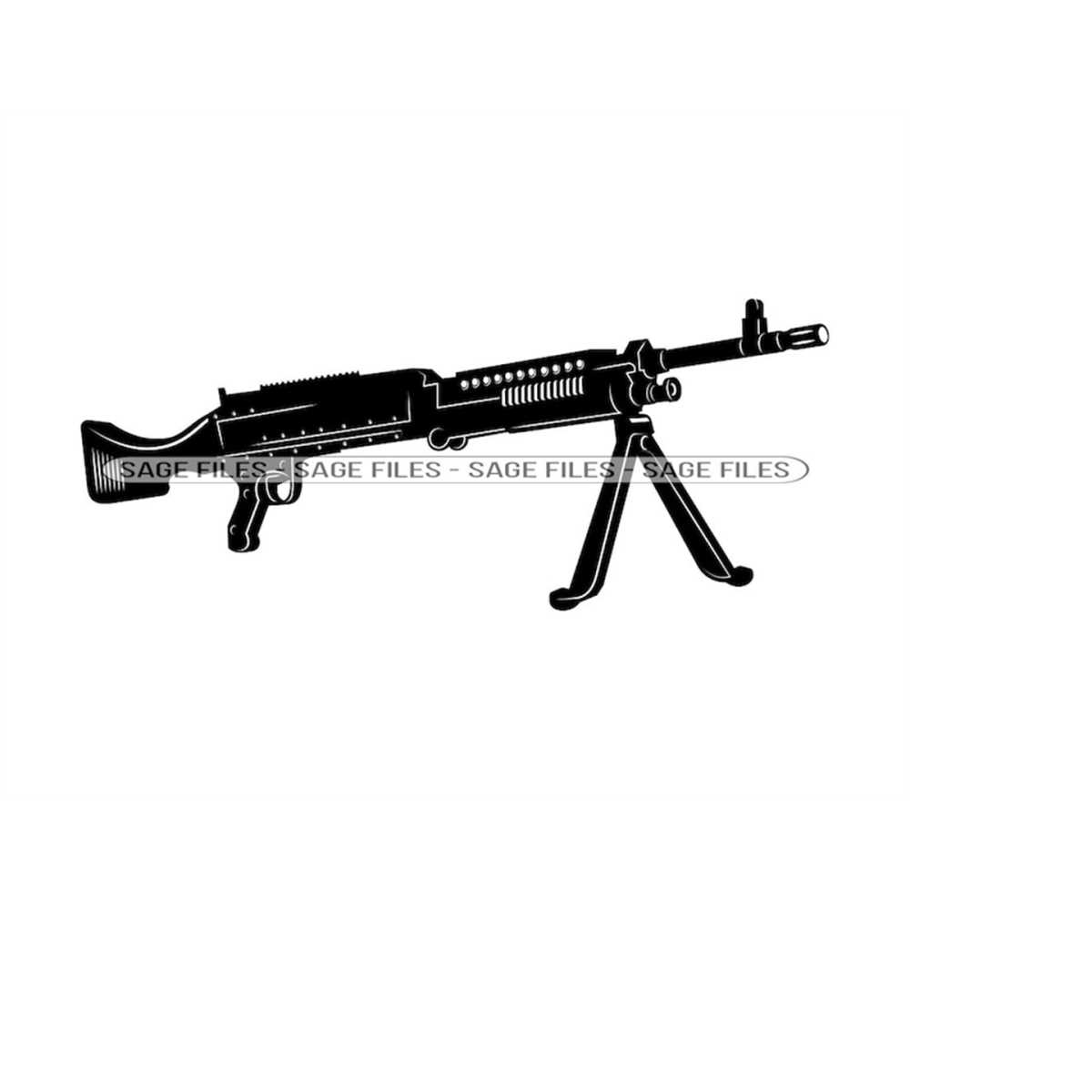 Machine Gun SVG, Gun Svg, Army Svg, Machine Gun Clipart, Mac - Inspire