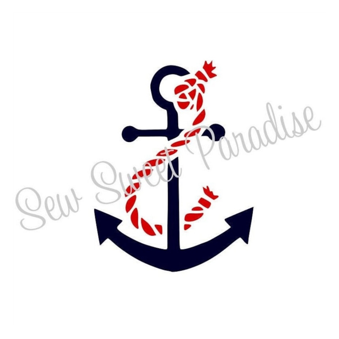 Anchor SVG, Anchor Rope SVG, Nautical SVG, Digital Download, Inspire