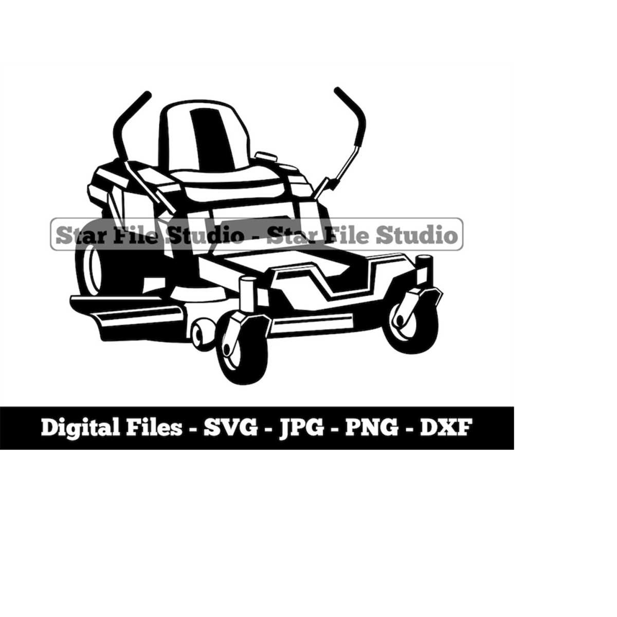 Zero Turn Lawn Mower 2 Svg, Lawn Mower Svg, Landscaping Svg, Inspire
