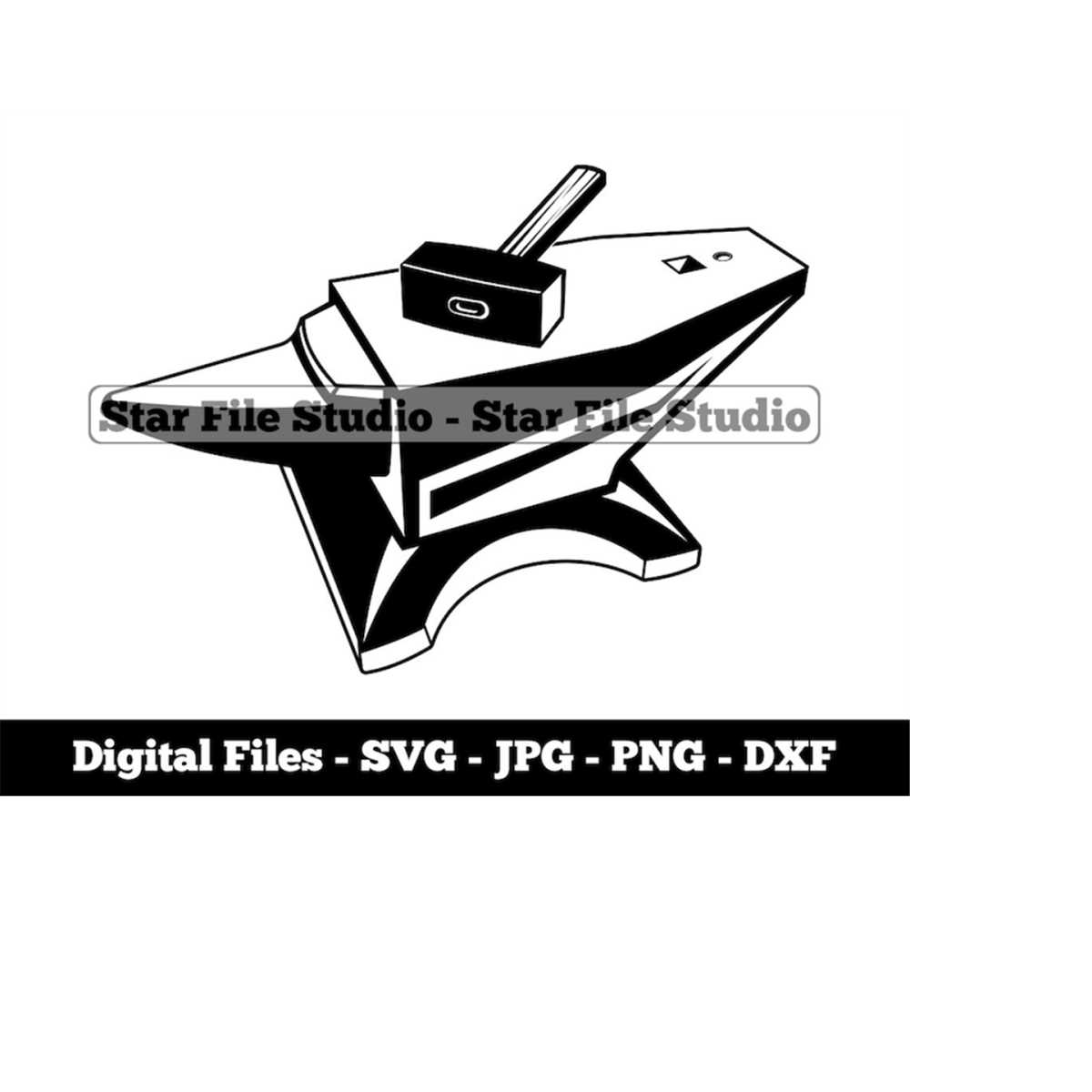 Hammer and Anvil Svg, Blacksmith Svg, Smithy Svg, Blacksmith Inspire