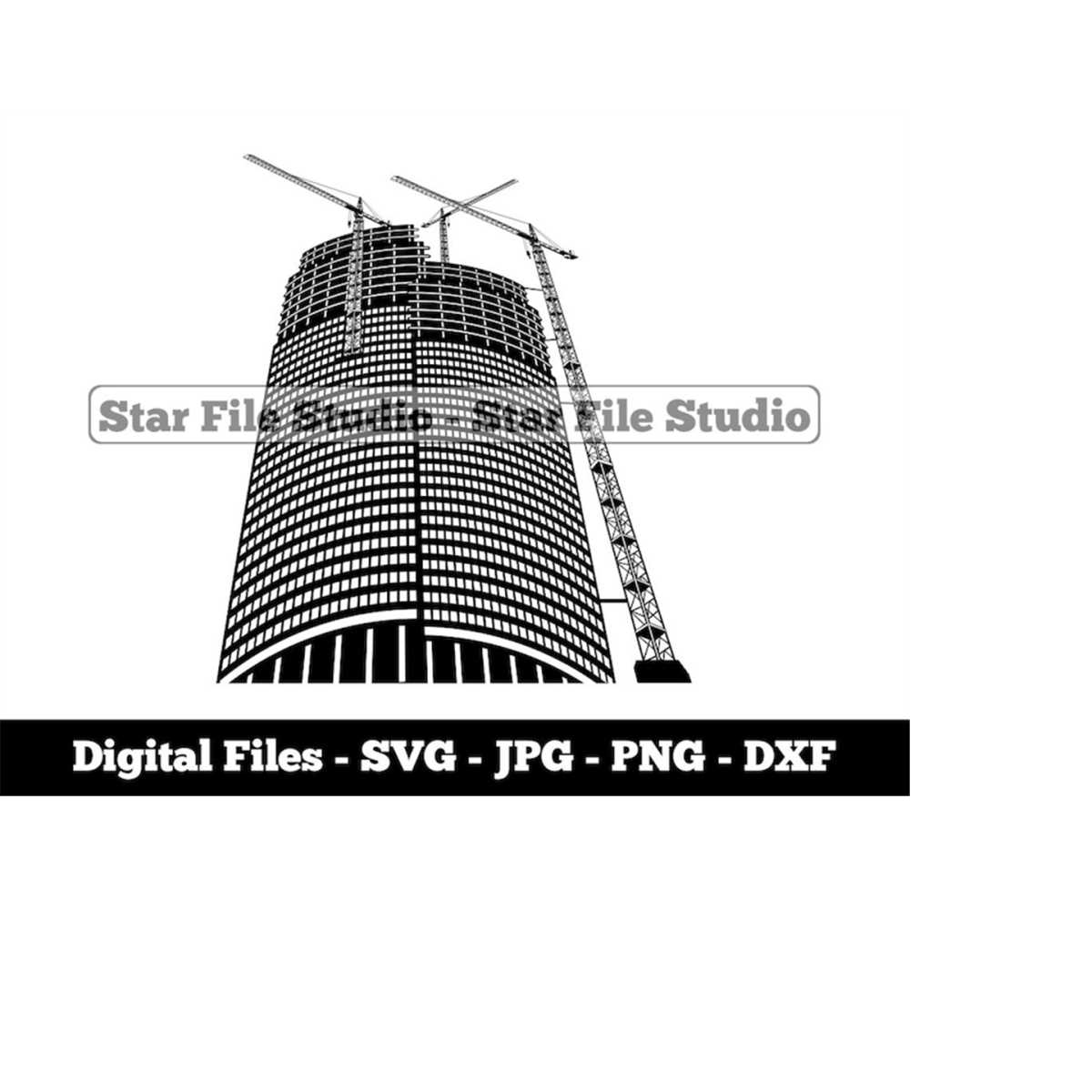 Skyscraper Construction 2 Svg, Skyscraper Svg, Contractor Sv Inspire