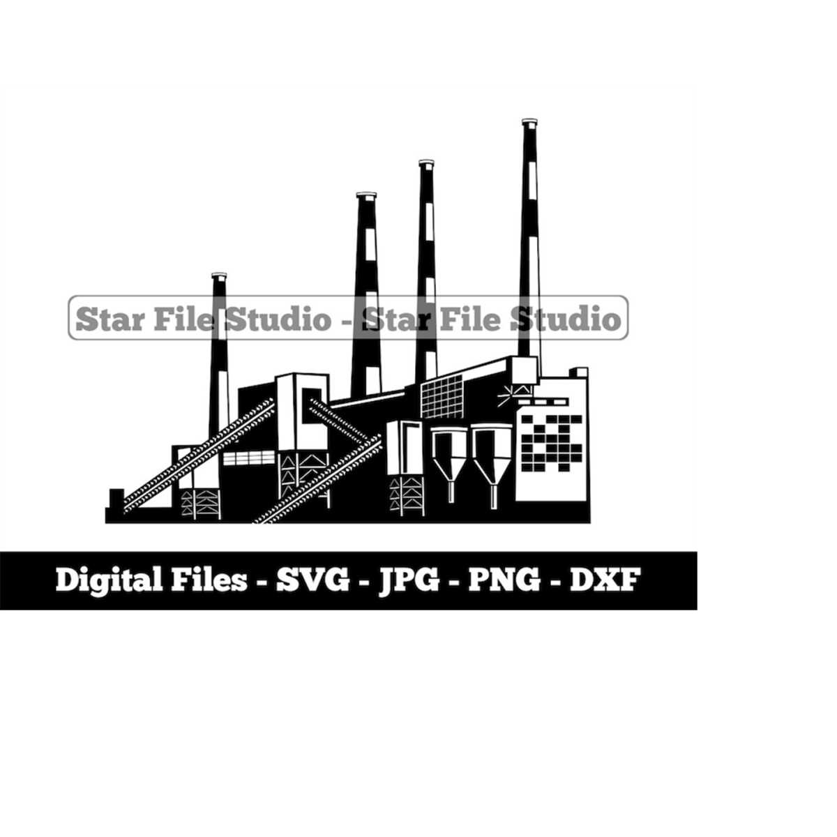 Factory 2 Svg, Industry Svg, Manufacture Svg, Production Svg - Inspire ...