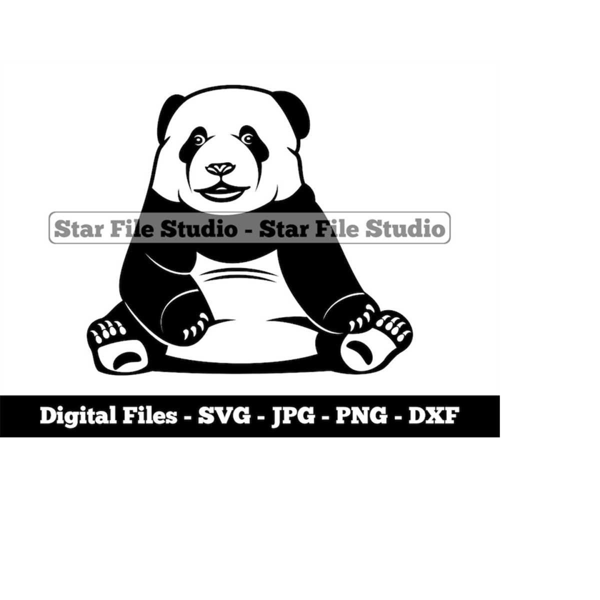 Cute Panda 2 Svg, Panda Svg, Baby Panda Svg, Panda Png, Pand - Inspire ...