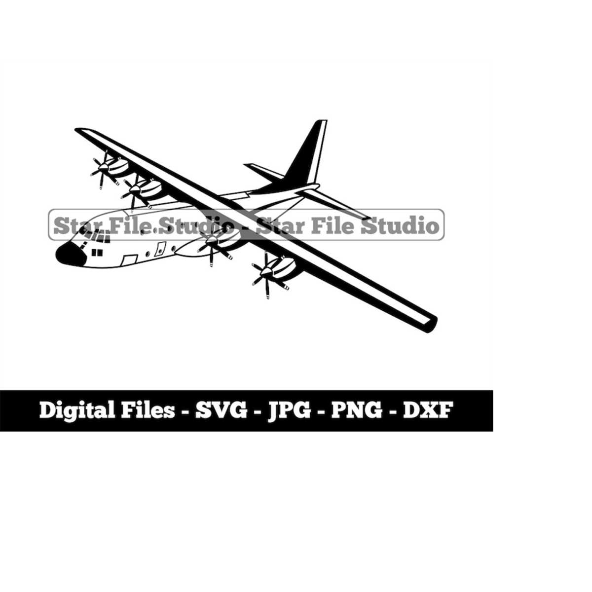 Military Aircraft 6 Svg, Airplane Svg, Transport Aircraft Sv Inspire