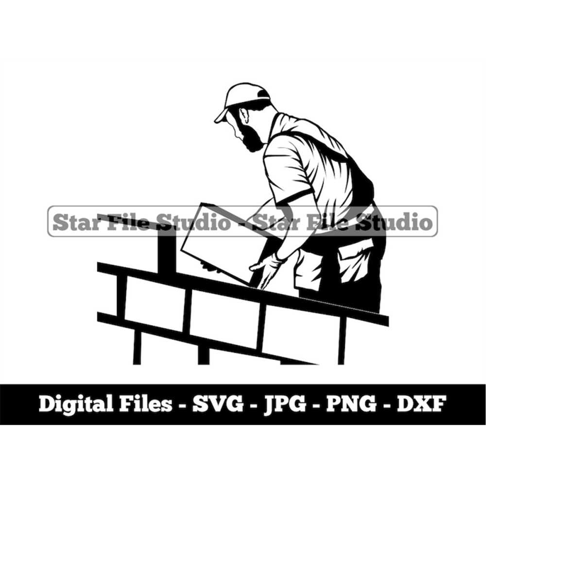 Brick Mason 4 Svg, Construction Svg, Contactor Svg, Brick Ma Inspire Uplift