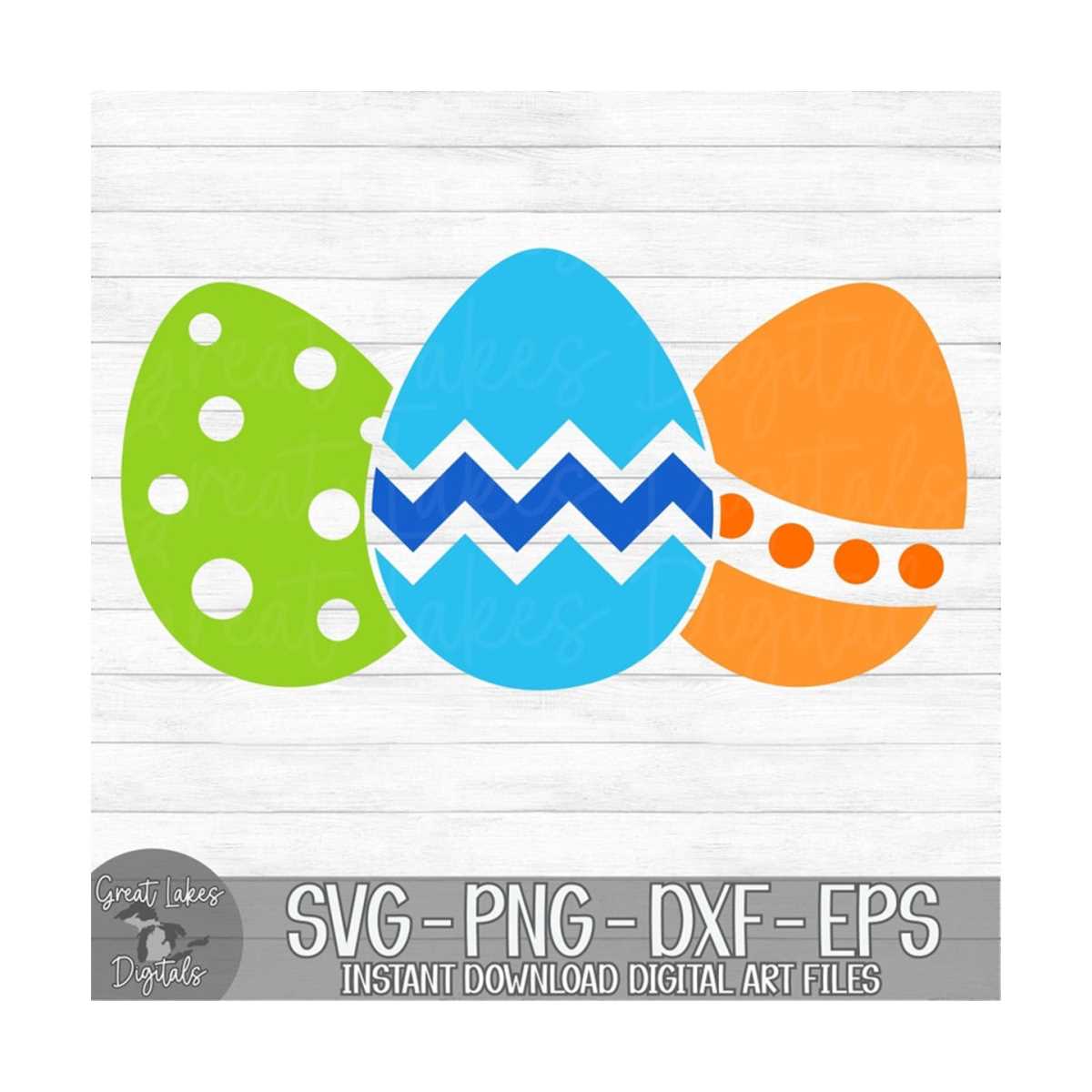 Easter Eggs - Instant Digital Download - svg, png, dxf, and | Inspire ...