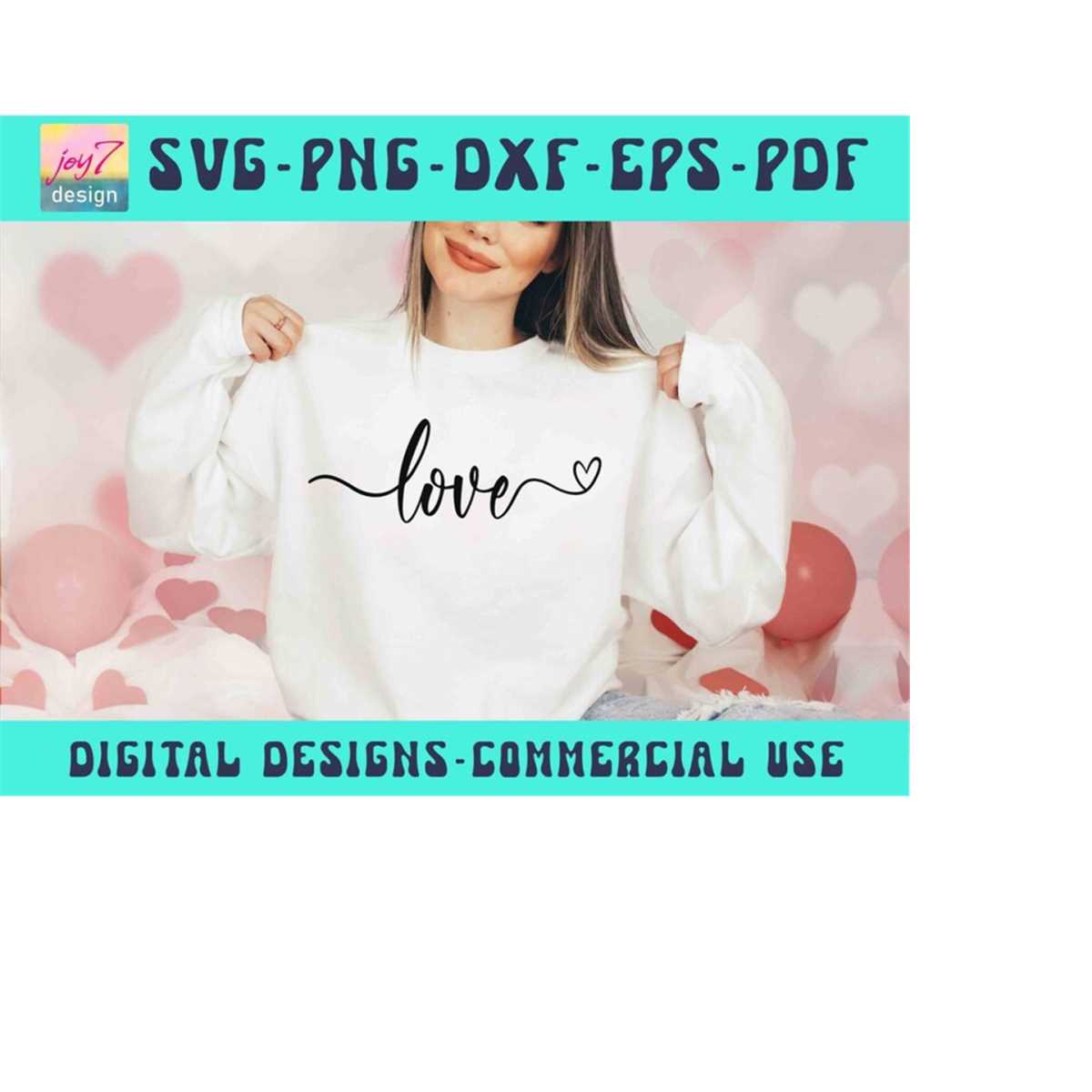 Love SVG PNG Pdf, Xoxo Svg, Heart Svg, Valentines Svg, Valen | Inspire ...