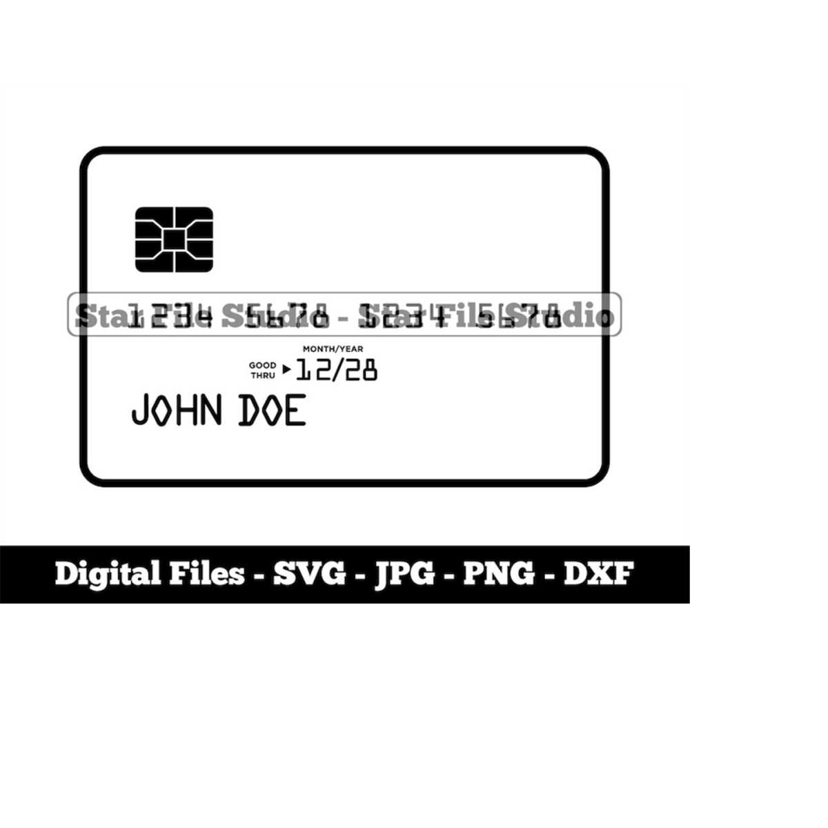 Credit Card Template 4 Svg, Credit Card Svg, Debit Card Svg, - Inspire ...